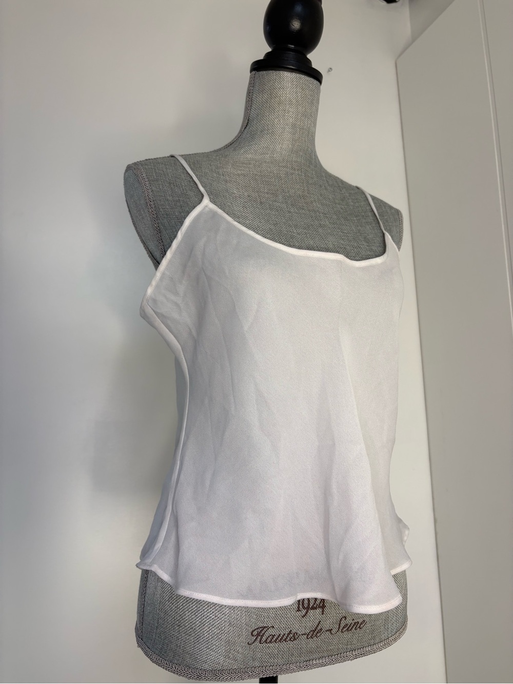 Ralph Lauren White Spaghetti-Strap see through Camisole